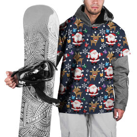 Накидка на куртку 3D с принтом Новогоднее чудо в Курске, 100% полиэстер |  | Тематика изображения на принте: 
