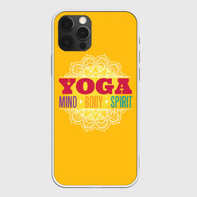 Чехол для iPhone 12 Pro Max с принтом Йога в Курске, Силикон |  | Тематика изображения на принте: fitness | yoga | йога | медитация | фитнес