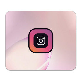 Коврик для мышки прямоугольный с принтом Instagram(редактируемое лого) в Курске, натуральный каучук | размер 230 х 185 мм; запечатка лицевой стороны | 