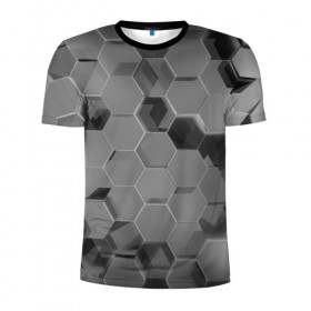 Мужская футболка 3D спортивная с принтом ТРАНСФОРМАЦИЯ в Курске, 100% полиэстер с улучшенными характеристиками | приталенный силуэт, круглая горловина, широкие плечи, сужается к линии бедра | 