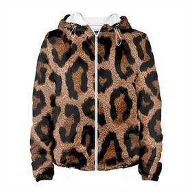 Женская куртка 3D с принтом Леопардовая расцветка в Курске, ткань верха — 100% полиэстер, подклад — флис | прямой крой, подол и капюшон оформлены резинкой с фиксаторами, два кармана без застежек по бокам, один большой потайной карман на груди. Карман на груди застегивается на липучку | леопард | леопардовая | леопардовые | леопардовый | леопарды | пятнистые | пятнистый | пятнистым | расцветка