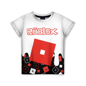Детская футболка 3D с принтом ROBLOX в Курске, 100% гипоаллергенный полиэфир | прямой крой, круглый вырез горловины, длина до линии бедер, чуть спущенное плечо, ткань немного тянется | roblox | roblox simulator. | код роблокс | роблокс | роблокс симулятор