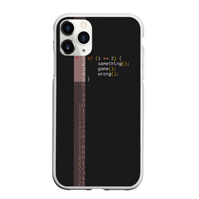 Чехол для iPhone 11 Pro матовый с принтом if 1 == 2 в Курске, Силикон |  | it | php | айтишник | код | кодер | ошибка | програма | програмист | программа | программист | разработка | разработчик | сайт | сайты | си | си плюсплюс | си шарп | технарь | условие | явапхп | яваскрипт