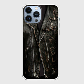 Чехол для iPhone 13 Pro Max с принтом Косуха терминатора в Курске,  |  | Тематика изображения на принте: арнольд | доспехи | замки | застежки | касуха | клепки | кожа | кожаная | кожанка | костюм | косуха | куртец | куртка | молнии | панк | потертая | рок | старая | терминатор | тертая
