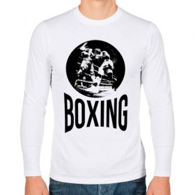 Мужской лонгслив хлопок с принтом Boxing (двухсторонняя) в Курске, 100% хлопок |  | Тематика изображения на принте: boxer | boxing | fight | mma | бокс | боксер | тайский бокс