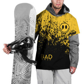 Накидка на куртку 3D с принтом BAD DRIP в Курске, 100% полиэстер |  | bad | baddrip | cloud | coil | drip | smoke | vape | wape | бак | вейп | вейпер | дрипка | дым | койл | культура | мод | облако | пар | хипстер