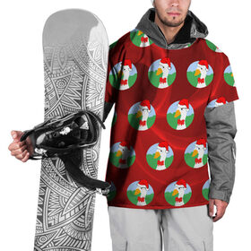 Накидка на куртку 3D с принтом Untitled New Year Goose в Курске, 100% полиэстер |  | Тематика изображения на принте: christmas | goose | new year | гусь | красная | мем | новый год | рождество