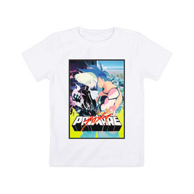 Детская футболка хлопок с принтом Promare в Курске, 100% хлопок | круглый вырез горловины, полуприлегающий силуэт, длина до линии бедер | anime | promare | аниме | промар