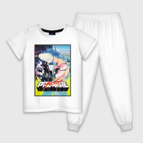 Детская пижама хлопок с принтом Promare в Курске, 100% хлопок |  брюки и футболка прямого кроя, без карманов, на брюках мягкая резинка на поясе и по низу штанин
 | anime | promare | аниме | промар