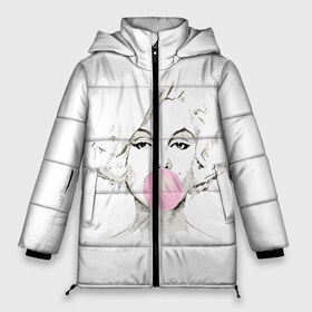 Женская зимняя куртка 3D с принтом Мэрилин Монро в Курске, верх — 100% полиэстер; подкладка — 100% полиэстер; утеплитель — 100% полиэстер | длина ниже бедра, силуэт Оверсайз. Есть воротник-стойка, отстегивающийся капюшон и ветрозащитная планка. 

Боковые карманы с листочкой на кнопках и внутренний карман на молнии | girl | girls | marilyn monroe | monroe | retro | актриса | девушка | знаменитости | знаменитость | картинки | модель | монро | мэрилин монро | прикольные | ретро