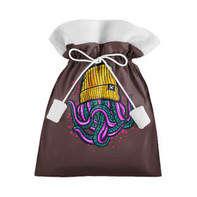 Подарочный 3D мешок с принтом Octopus(Lil Peep, GBC) в Курске, 100% полиэстер | Размер: 29*39 см | gbc | lil | peep | rap | rock | бордовый | желтый | зеленый | исполнитель | картинка | надпись на спине | осьминог | редактируемый дизайн | рок | рэп | рэпер | сочный цвет | фиолетовый