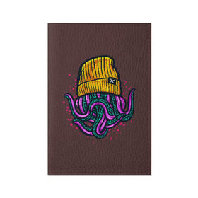 Обложка для паспорта матовая кожа с принтом Octopus(Lil Peep, GBC) в Курске, натуральная матовая кожа | размер 19,3 х 13,7 см; прозрачные пластиковые крепления | gbc | lil | peep | rap | rock | бордовый | желтый | зеленый | исполнитель | картинка | надпись на спине | осьминог | редактируемый дизайн | рок | рэп | рэпер | сочный цвет | фиолетовый