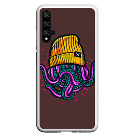 Чехол для Honor 20 с принтом Octopus(Lil Peep GBC) в Курске, Силикон | Область печати: задняя сторона чехла, без боковых панелей | gbc | lil | peep | rap | rock | бордовый | желтый | зеленый | исполнитель | картинка | надпись на спине | осьминог | редактируемый дизайн | рок | рэп | рэпер | сочный цвет | фиолетовый