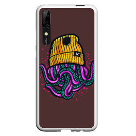 Чехол для Honor P Smart Z с принтом Octopus(Lil Peep GBC) в Курске, Силикон | Область печати: задняя сторона чехла, без боковых панелей | gbc | lil | peep | rap | rock | бордовый | желтый | зеленый | исполнитель | картинка | надпись на спине | осьминог | редактируемый дизайн | рок | рэп | рэпер | сочный цвет | фиолетовый