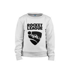 Детский свитшот хлопок с принтом ROCKET LEAGUE в Курске, 100% хлопок | круглый вырез горловины, эластичные манжеты, пояс и воротник | racing. | rocket league | rocket league garage | rocket trade | гонки | рокет лига