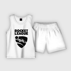 Детская пижама с шортами хлопок с принтом ROCKET LEAGUE в Курске,  |  | racing. | rocket league | rocket league garage | rocket trade | гонки | рокет лига