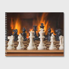 Альбом для рисования с принтом Шахматы в Курске, 100% бумага
 | матовая бумага, плотность 200 мг. | Тематика изображения на принте: дамка | доска | игра | игры | камин | конь | король | огне | огнём | огненное | огонь | пешка | пламя | слон | ферзь | фигурки | фигуры | шахматная | шахматы