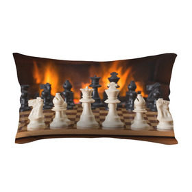 Подушка 3D антистресс с принтом Шахматы в Курске, наволочка — 100% полиэстер, наполнитель — вспененный полистирол | состоит из подушки и наволочки на молнии | дамка | доска | игра | игры | камин | конь | король | огне | огнём | огненное | огонь | пешка | пламя | слон | ферзь | фигурки | фигуры | шахматная | шахматы