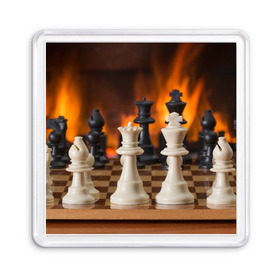 Магнит 55*55 с принтом Шахматы в Курске, Пластик | Размер: 65*65 мм; Размер печати: 55*55 мм | дамка | доска | игра | игры | камин | конь | король | огне | огнём | огненное | огонь | пешка | пламя | слон | ферзь | фигурки | фигуры | шахматная | шахматы