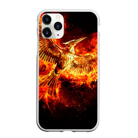 Чехол для iPhone 11 Pro Max матовый с принтом Феникс в огне в Курске, Силикон |  | fire | flame | phoenix | крылья | огонь | перья | пламя | птица | феникс