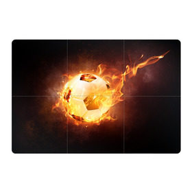 Магнитный плакат 3Х2 с принтом Огненный мяч в Курске, Полимерный материал с магнитным слоем | 6 деталей размером 9*9 см | Тематика изображения на принте: 