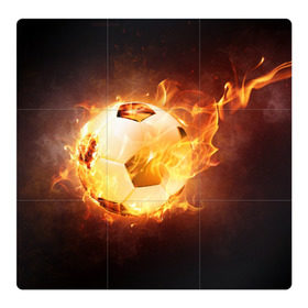 Магнитный плакат 3Х3 с принтом Огненный мяч в Курске, Полимерный материал с магнитным слоем | 9 деталей размером 9*9 см | Тематика изображения на принте: 