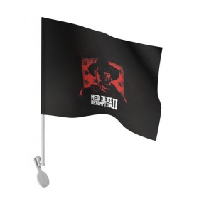 Флаг для автомобиля с принтом Red Dead Redemption в Курске, 100% полиэстер | Размер: 30*21 см | dead | gamer | john | marston | rdr | red | redemption | rockstar | shooter | western | вестерн | джон | марстон | шутер