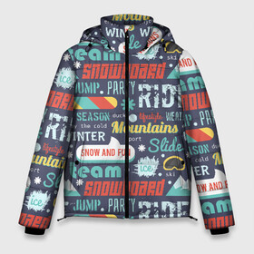 Мужская зимняя куртка 3D с принтом Snowboard ride winter в Курске, верх — 100% полиэстер; подкладка — 100% полиэстер; утеплитель — 100% полиэстер | длина ниже бедра, свободный силуэт Оверсайз. Есть воротник-стойка, отстегивающийся капюшон и ветрозащитная планка. 

Боковые карманы с листочкой на кнопках и внутренний карман на молнии. | горы | зима | природа | снег | сноуборд | спорт