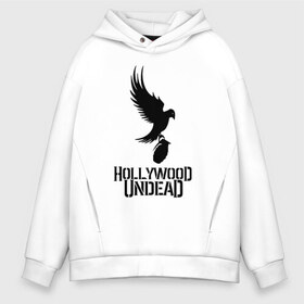 Мужское худи Oversize хлопок с принтом HOLLYWOOD UNDEAD в Курске, френч-терри — 70% хлопок, 30% полиэстер. Мягкий теплый начес внутри —100% хлопок | боковые карманы, эластичные манжеты и нижняя кромка, капюшон на магнитной кнопке | deuce | hollywood undead | hu | j dog | shady jeff | голивудская нежить | голливуд | даниэль мурильо | джордан террелл | джордж артур рейган | дилан альварес | мэттью сент клер | нежить