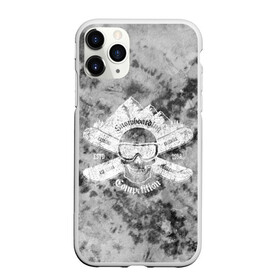 Чехол для iPhone 11 Pro матовый с принтом tie-dye snowboarding в Курске, Силикон |  | горы | зима | природа | снег | сноуборд | спорт
