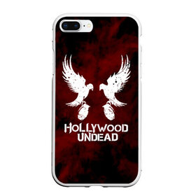 Чехол для iPhone 7Plus/8 Plus матовый с принтом HOLLYWOOD UNDEAD в Курске, Силикон | Область печати: задняя сторона чехла, без боковых панелей | deuce | hollywood undead | hu | j dog | shady jeff | голивудская нежить | голливуд | даниэль мурильо | джордан террелл | джордж артур рейган | дилан альварес | мэттью сент клер | нежить