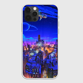 Чехол для iPhone 12 Pro Max с принтом Сказочный город в Курске, Силикон |  | star | stars | texture | вечер | вечерние иллюстрации | звезда | звезды | ночной пейзаж | ночные | ночь | природа | прогулки | текстуры