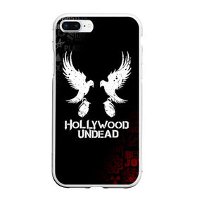 Чехол для iPhone 7Plus/8 Plus матовый с принтом HOLLYWOOD UNDEAD в Курске, Силикон | Область печати: задняя сторона чехла, без боковых панелей | deuce | hollywood undead | hu | j dog | shady jeff | голливуд | голливудская нежить | даниэль мурильо | джордан террелл | джордж артур рейган | дилан альварес | мэттью сент клер | нежить