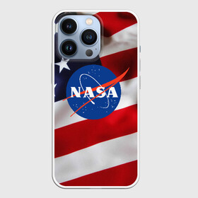 Чехол для iPhone 13 Pro с принтом NASA USA в Курске,  |  | nasa | space x | spacex | usa | астронавт | астронавтика | космонавт | наса | сша