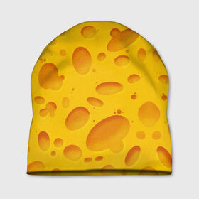 Шапка 3D с принтом Сыр в Курске, 100% полиэстер | универсальный размер, печать по всей поверхности изделия | texture | сыр | сырок | текстура | текстура сыра