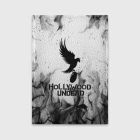 Обложка для автодокументов с принтом HOLLYWOOD UNDEAD в Курске, натуральная кожа |  размер 19,9*13 см; внутри 4 больших “конверта” для документов и один маленький отдел — туда идеально встанут права | deuce | hollywood undead | hu | j dog | shady jeff | голливуд | голливудская нежить | даниэль мурильо | джордан террелл | джордж артур рейган | дилан альварес | мэттью сент клер | нежить