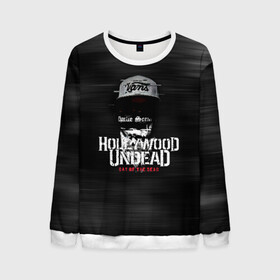 Мужской свитшот 3D с принтом Hollywood Undead в Курске, 100% полиэстер с мягким внутренним слоем | круглый вырез горловины, мягкая резинка на манжетах и поясе, свободная посадка по фигуре | charlie scene | danny | funny man | hollywood undead | hu | j dog | johnny 3 tears | андед | голивуд | голливудская | группа | гу | нежить | реп | рок | рэп | рэпкор | ундед | ундэ