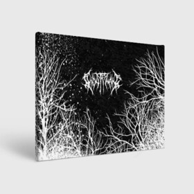 Холст прямоугольный с принтом GHOSTEMANE BLACK FOREST в Курске, 100% ПВХ |  | eric whitney | ghostemane | trash | треш