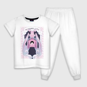 Детская пижама хлопок с принтом Sailor moon wicked life в Курске, 100% хлопок |  брюки и футболка прямого кроя, без карманов, на брюках мягкая резинка на поясе и по низу штанин
 | Тематика изображения на принте: bunny | usagi | аниме | банни цукино | сейлор мун | усаги цукино
