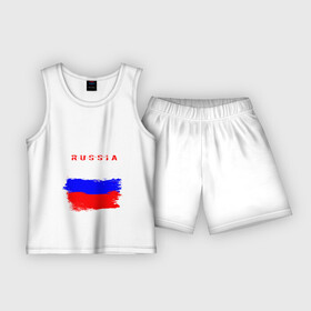 Детская пижама с шортами хлопок с принтом Boxing в Курске,  |  | Тематика изображения на принте: boxer | boxing | russia team | бокс | боксер | кикбоксинг | россия | сборная россии | тайский бокс
