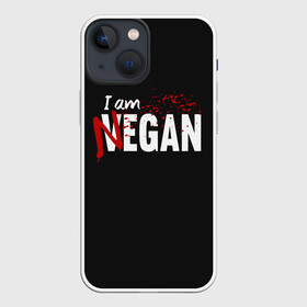 Чехол для iPhone 13 mini с принтом I Am Negan в Курске,  |  | dead | death | lucille | negan | rick | the walking dead | zombie | граймс | дерил | дэрил | зомби | люсиль | мертвецы | мишон | ниган | рик | спасители | ходячие | шепчущиеся