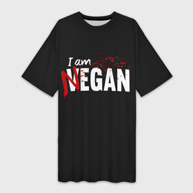 Платье-футболка 3D с принтом I Am Negan в Курске,  |  | dead | death | lucille | negan | rick | the walking dead | zombie | граймс | дерил | дэрил | зомби | люсиль | мертвецы | мишон | ниган | рик | спасители | ходячие | шепчущиеся