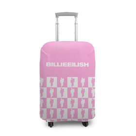Чехол для чемодана 3D с принтом BILLIE EILISH в Курске, 86% полиэфир, 14% спандекс | двустороннее нанесение принта, прорези для ручек и колес | be | billie | billie eilish | blohsh | ghoul | билли | билли айлиш