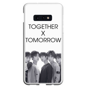 Чехол для Samsung S10E с принтом TOMORROW X TOGETHER в Курске, Силикон | Область печати: задняя сторона чехла, без боковых панелей | beomgyu | hueningkai | k pop | korean | kpop | soobin | taehyun | tomorrow x together | txt | yeonjun | бомгю | ёнджун | корея | поп | субин | техен | тэхён | хюнин кай