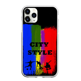 Чехол для iPhone 11 Pro Max матовый с принтом City style в Курске, Силикон |  | city | style | велик | велосипед | велосипедист | графити | граффити | краска | краски. мазки краски | мазки | скуйтборд | спорт | футбол | цветное