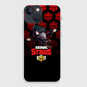 Чехол для iPhone 13 mini с принтом BRAWL STARS CROW в Курске,  |  | brawl stars | bull | colt | crow | leon | stars | берли | бо | брок | ворон | джесси | динамайк | дэррил | кольт | леон | мортис | нита | пайпер | пенни | поко | пэм | рикошет | спайк | фрэнк | шелли | эль примо