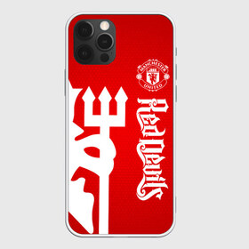 Чехол для iPhone 12 Pro Max с принтом Манчестер Юнайтед в Курске, Силикон |  | manchester | manchester united | mufc | red devils | красные дьяволы | манчестер | манчестер юнайтед | фанатская | футбольная | футбольный клуб | юнайтед