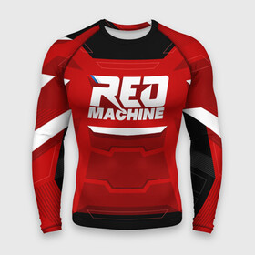 Мужской рашгард 3D с принтом Red Machine в Курске,  |  | hockey | red | russia | team | красная | машина | россия | сборная | хоккей