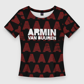 Женская футболка 3D Slim с принтом Armin van Buuren в Курске,  |  | Тематика изображения на принте: a state of trance | armin | armin van buuren | asot | van buuren | армин | армин ван бюрен | ван бюрен
