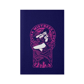 Обложка для паспорта матовая кожа с принтом Эльвира в Курске, натуральная матовая кожа | размер 19,3 х 13,7 см; прозрачные пластиковые крепления | elvira | mistress of the dark | арт | девушка | эльвира | эльвира  повелительница тьмы